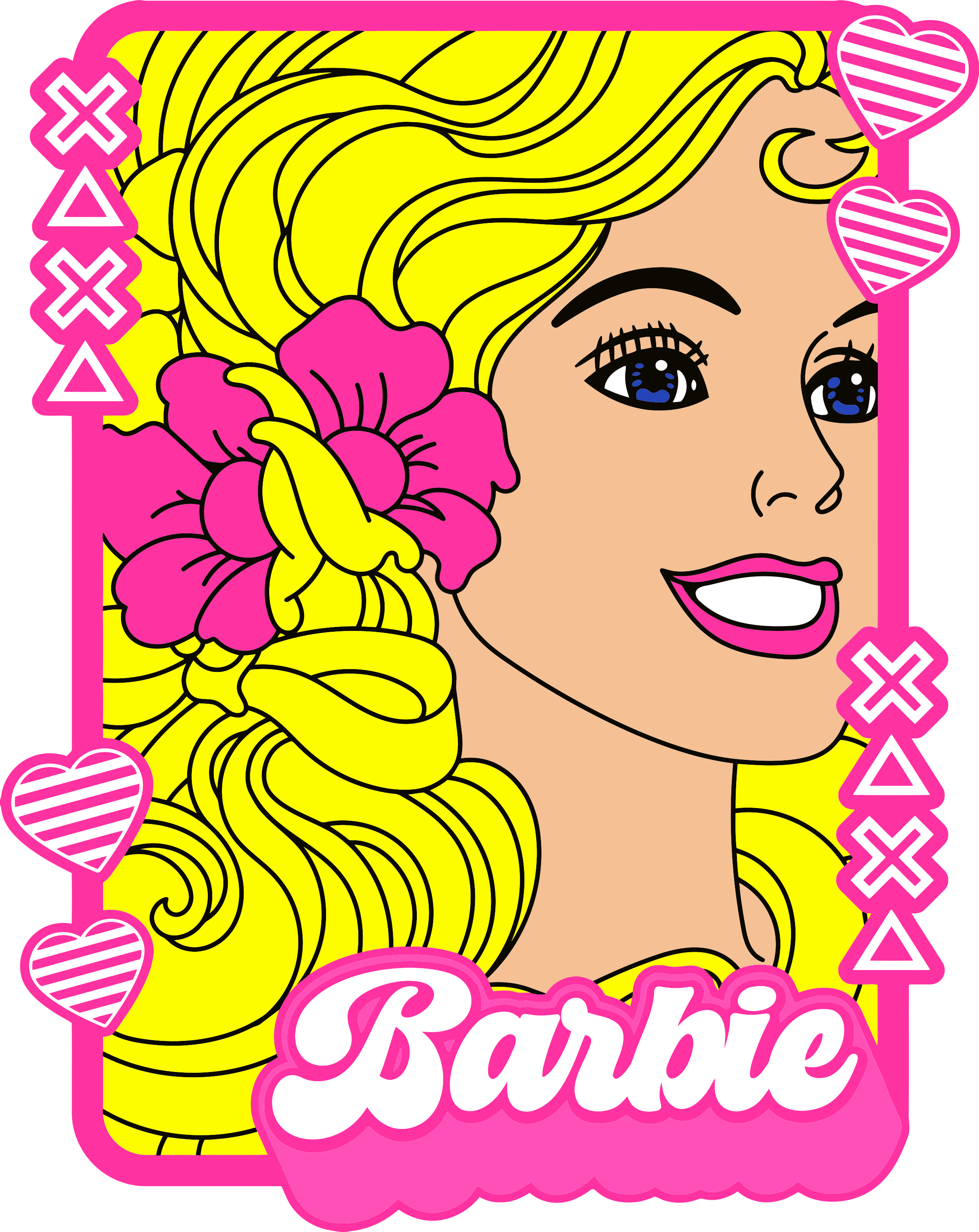 Barbie 9 Craft Design Svg File Free Vectors